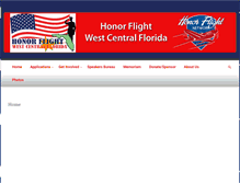 Tablet Screenshot of honorflightwcf.org